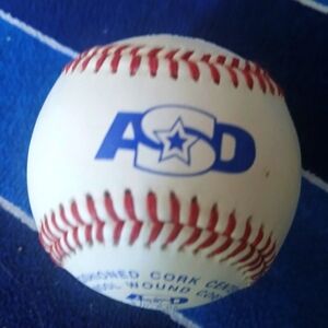 ASD Baseball with Red Stitching Cork Center Wool Core Sports Games